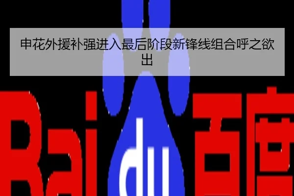 申花外援补强进入最后阶段新锋线组合呼之欲出